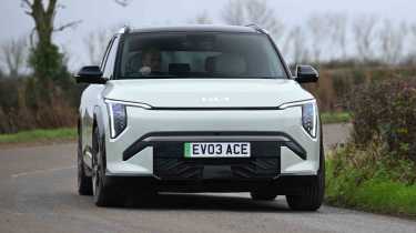 Kia EV3 - front cornering, alt